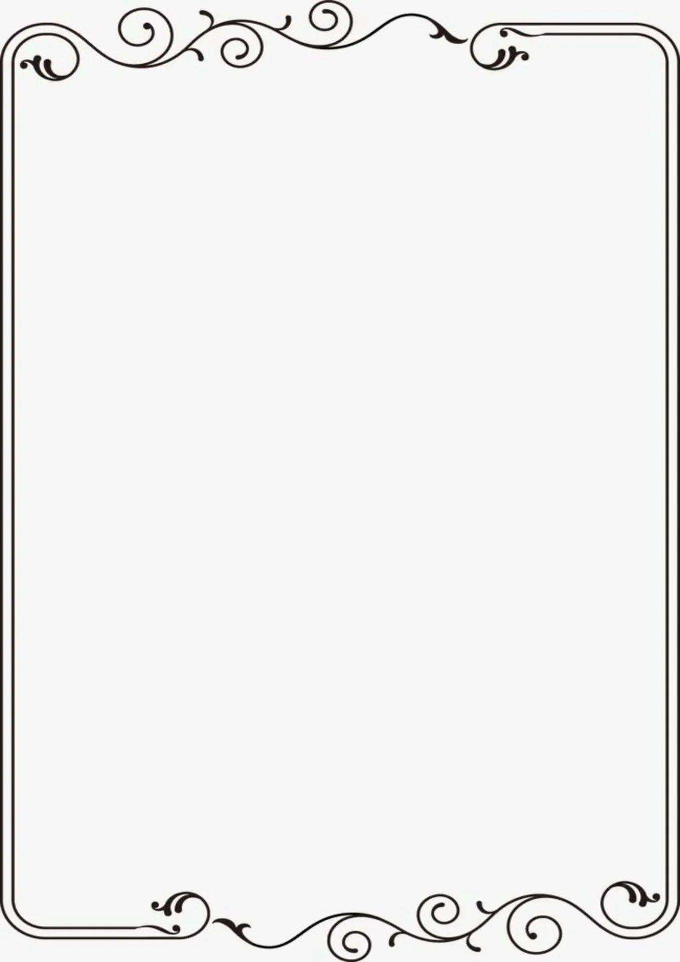 Elegant Swirl Border